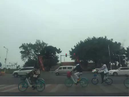 “车都没法开了，这种共享助力车、单车抢道太严重了。”