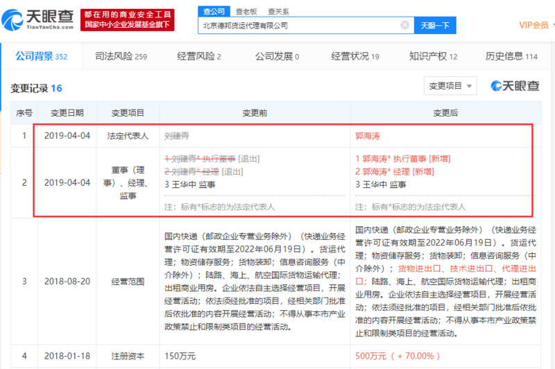 å¾·é¦ç©æµæä¸å¨èµå­å¬å¸æ³å®ä»£è¡¨äººåæ´