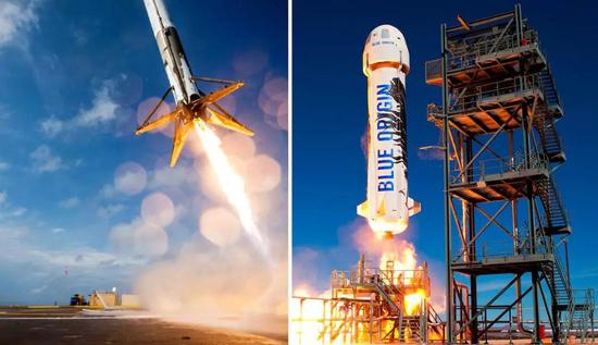 SpaceX与Blue Origin