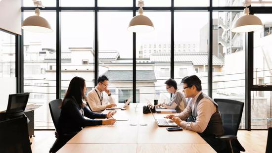 WeWork中国的办公环境