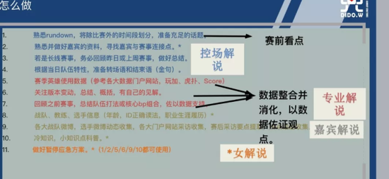  解说该如何做准备？/图由小鹿提供