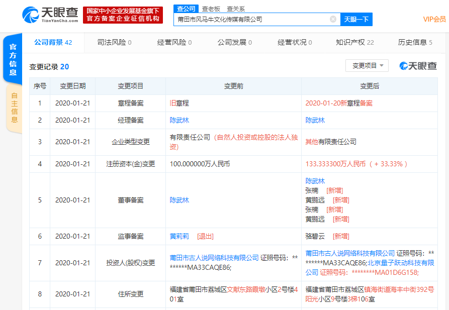 字节跳动投资MCN机构风马牛传媒