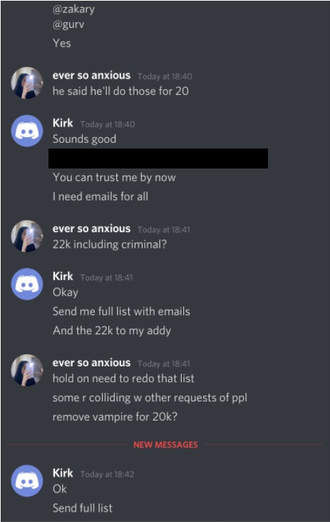 “ever so anxious”和Kirk商量待出售的Twitter账号