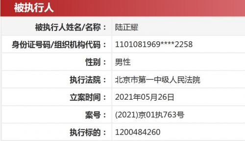 中国执行信息公开网截图