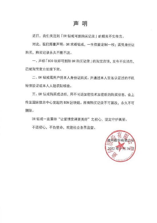 来源：DR钻戒官方微博